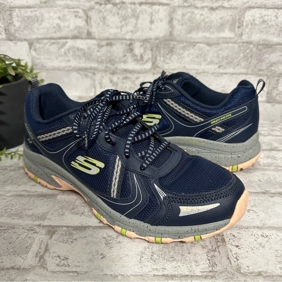 Skechers Hillcrest -‎ Vast Adventure Navy Memory Foam Trail Casual Sneakers 11 - Picture 1 of 9